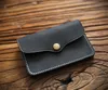 Card Holders Vintage Men's Genuine Leather Holder Small Wallet Money Bag ID Case Mini Purse For MaleCard