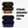 8 cabezas Multifuncionales Curlador de cabello secador de cabello Automático de curling de hierro Caja de regalo para planchas para planchas ásperas y normales Dropship New Color Pink Gold Blue