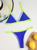 Sexy string Micro Bikini femmes maillots de bain solide Push up maillots de bain femme Bikini ensemble brésilien maillot de bain