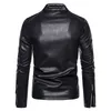 Hommes Faux Veste Moto Automne Hommes Vestes Blanc Jaqueta De Couro Masculina Outwear Mâle PU En Cuir Manteaux 5XL 220811