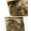 Calças de carga de homens camuflagem calças militares para homem 7 cores 220811