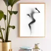 Современная сексуальная девушка с ноутбуком Canvas Painting Nordic Decor Wall Art Art Churning Woman Posters and Prints для гостиной