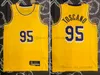 Jerseys de basket-ball imprim￩s Juan 95 Toscano-Anderson Jersey blanc bleu jaune