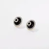 Boucles d'oreilles de diamant de goujon vintage Designer pour femmes ovale forme classique deux lettres de luxe bijoux de boucles d'oreille en noir et blanc fashi8066866