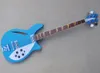 La guitare basse électrique semi-creuse bleue à 4 cordes avec touche en palissandre peut être personnalisée