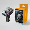 C24 Bluetooth Car FM Transmitter 5V3.1A شحن محول سيارة مكالمة مجانية للسيارة MP3 Player TF-CARD U DISK