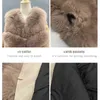 Janefur Women Faux Fur Vest 2022 Fashion V-Neck Plush Fureseveless Coat Wholesale Winter Fame Fak Fur Gilet Jackets T220810