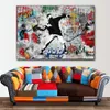 Graffiti Art Poster Street Canvas Painting Banksy Pop Canvas Painting Cuadros Art Print Wall Picture for Living Room Home Decor