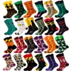 Halloween strumpor för kvinnor skalle pumpor tryckt färgglad mönstrad sock 2022 höst vinter socking grossist