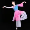 Scene Wear Chinese Folk Dance Women Classical Style Fan Paraply Performance Clothing Yangge Clothestage