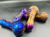 4.7 '' Glass Water Pipes Mini Hookah Bong SmokingElectropllating Hand Creative Pipe Wax Oil Rigs