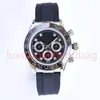 SW Men's luxury watch 41mm oyster permanent black rubber strap sapphire crystal waterproof stainless steel automatic mechanical watch