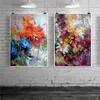 Nordic Flora Oil Painting Abstract Watercolour Flowers Posters and Prints Wall Art Mural Picture for Living Room Decoration