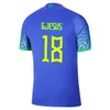 2022 2023 футбольная футбольная рубашка для футбольной майки Camiseta de Futbol Paqueta Coutinho Maillots Marquinhos vini Jr Silva Brasil Richarlison Бразилия Мужчина Дети Женщина