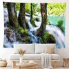 Forest Flow Carpet Wall Hanging Sand Beach Picnic Rug Camping Tent Sleeping Pad Home Decor Spread Sheet Cloth J220804