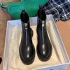 Women Boots Leather Leather Winter بالإضافة إلى امرأة مخملية حذاء أزياء أنثى قابلة للتنفس البقر البخارية السحاب الأمامي الخفيفة الحذاء الأسود 0719