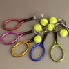 Mini Tennis Portachiavi per racchette da tennis Portachiavi per auto Sport Portachiavi Accessori Concorso di tennis Memento Regalo per uomo Donna