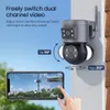 4MP 10X Surveillance Camera PTZ Outdoor Security Protection Kamera Dome Human Detection Cam Compatible WIFI and RJ45