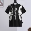 PP Mode Hommes Designer Slim Fit Casual Strass À Manches Courtes Col Rond Chemise T-shirt Crânes Imprimer Tops Streetwear Col Polos M-xxxL P752