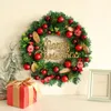 装飾的な花の花輪ファッションデザインドアリースクリスマス丸いキャンディーディセカティック付き人工