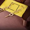 Dames gouden oordingen sieraden luxe ontwerpers oorbel letters bengelende hanger noppen f mode 925 zilver met doos 22081102r
