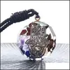 Collares colgantes colgantes joyas btone chakra de piedras preciosas personalizadas para collar de piedra natural de encanto gota deli dhzwe