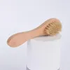 Face Cleansing Brush voor gezichtsverschuiving natuurlijke borstelharen exfoliërende gezichtsborstels voor droog borstel met houten handvat FY3833 0811