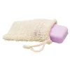 Natuurlijke Ramie douche Exfoliator Sponge zak net net comfortabele bellenblister mesh soap spaarschuimtas