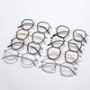 Lunettes de soleil mode ordinateur cadre rond pour femmes lunettes de lecture optique classique lunettes métal acétate