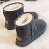 Boot Brand Women 'Shoe Australian Winter Footwear Round Toe Flat Heel Women Fashion Snow Low 2022 Ladie enkel katoen 220805