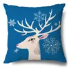 Chair Covers Christmas Hugging Pillowcase Flax Elk Amazon Style Sofa CushionChair