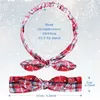 Style de noël femmes bandeau nœud papillon bandeaux filles Festival chapeaux noël Plaid imprimé Turban bandeau cheveux accessoires