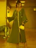 Roupas étnicas Ramadan Eid Mubarak Kaftans Vestidos de noite para mulheres cetim abaya dubai peru islâmico árabe muçulmano manto djellaba femme