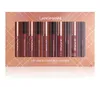 12 teile/satz lippenstifte antihaft-becher Lip Gloss Set Wasserdicht Matte Langlebige Natur Lippen Kontur Linie Nude Make-Up