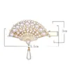 Luxus Perle Chinesische Fan Haarnadel Mode Niedlichen Haar Clips Frauen Elegante Quaste Haar Zubehör