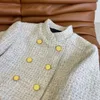 Ly 2022 New Autumn and Winter Women's Coat High Quality Coat Tweed Spring Jacket Women's Coat Down Jacket母の日ギフトバレンタインデーの誕生日