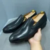 Dress Leather Men's Lace Up Genuine Glossy Comfortable Inner Handmade Formal Wedding Shoes Zapatillas Hombre A3 332 452