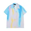 Designer skjorta herrknapp upp skjortor tryck bowling skjorta hawaii blommor casual skjortor m￤n smal passform kort ￤rm kl￤nning hawaiian belkis