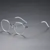 نظارة شمسية أزياء كمبيوتر إطار مستديرة للنساء نظارات قراءة النظارات الكلاسيكية البصرية خلات المعادن