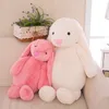 Lapin de Pâques en peluche jouet 35 cm dessin animé simulateur longue oreille doux lapin peluche poupée jouets pour enfants anniversaire noël petite amie 08