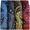 Bohemian Car Steering Wheel Cover 3Piece Handbrake Gear Shift Cover 3738 Cm 145 "15" No Inner Ring Elastic Band Grip Wrap J220808