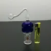 Glaspfeifen Rauchermanufaktur Mundgeblasene Shisha Mini farblich passende Skelettglas-Wasserflasche