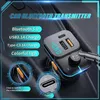 C24 Bluetooth Car FM Transmissor 5V3.1a Adaptador Adaptador Mãos de chamadas MP3 Player TF-Cart U disco U