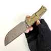 Limitowana edycja Chaves Redencion 228 Składanie Nóż Real Damascus Blade Titanium Uchwyt Doskonała wartość Sprzęt Outdoor Noże przetrwania