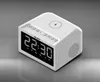 New HF18 Wireless Charging Speakers FM Radio LED Display Alarm Clock Multifunction Digital Bluetooth Speaker 3 in 1