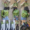 CNYISHE Women Long Sleeve Leopard Skin Prinetd Bodysuit Sexy Neon Green Streetwear Jumpsuit Skinny Leopard Tops Fashion Rompers 220811