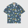 Luxury Designer Shirts Mens Fashion Geometric print bowling shirt Hawaii Floral Casual Shirts Men Slim Fit Short Sleeve Variety222D