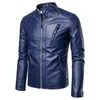 Hommes Faux Veste Moto Automne Hommes Vestes Blanc Jaqueta De Couro Masculina Outwear Mâle PU En Cuir Manteaux 5XL 220811