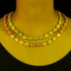 Chaînes arrivées femmes Hip Hop collier ras du cou avec Baguette Cz pavé Tennis chaîne bijoux pour mariage en gros chaînes