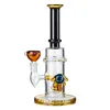 10 Inch Hookahs Heady Glass Bongs Straight Tube Smoking Pipes Showerhead perc Dab Rigs 14mm Joint Thick Glass Water Pipes Tobacco Tools